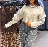 شومیز پشت پیلی زنانه کد 897